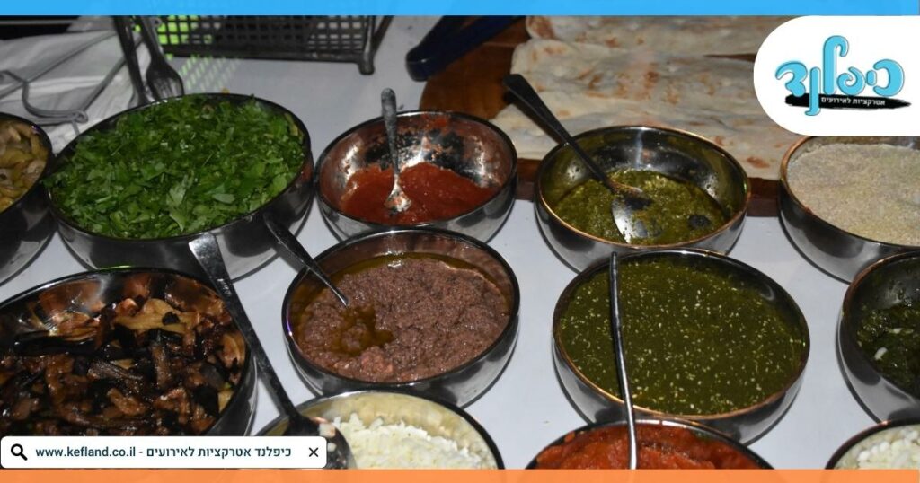 הדוכן מתאים כנשנוש או כחלק מרכזי בארוחה