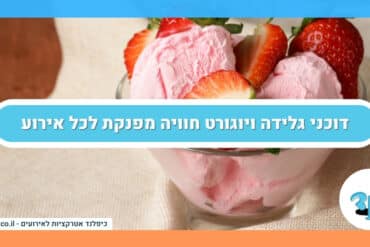 דוכני גלידה ויוגורט חוויה מפנקת לכל אירוע