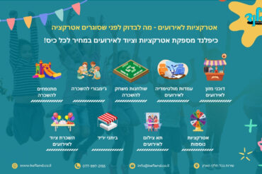 אטרקציות לאירועים - מה לבדוק לפני שסוגרים אטרקציה